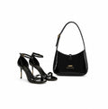 Heels – Model: Black + Gift (Handbag 5 a 7 - Black)
